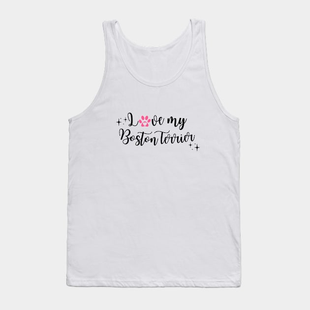 I love my Boston Terrier Tank Top by Juliet & Gin